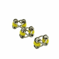 Set 3 jucarii Spinner Key Chain Fidget, antistres, galben/albastru/violet, Vivo, SPINNER3